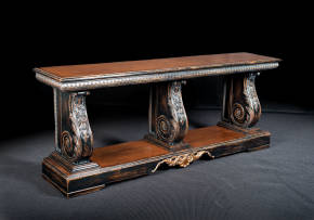 GV-828-3N Console - Black lacquer & stain