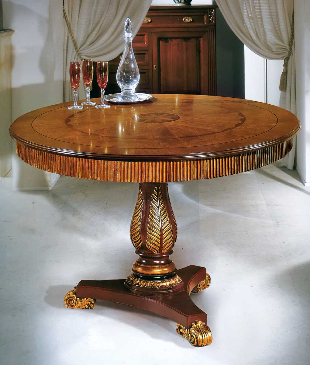 Manhattan 120cm Round Dining Table Light Walnut - Francis of Malvern