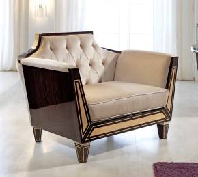 TM-02-1 Makassar Ebony Lounge Chair