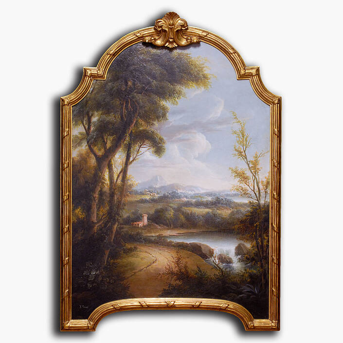 AN-8-238 Original oil painting with frame – Scenic – David Michael