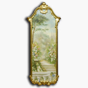 AN-9-81 Original oil painting with frame - Garden