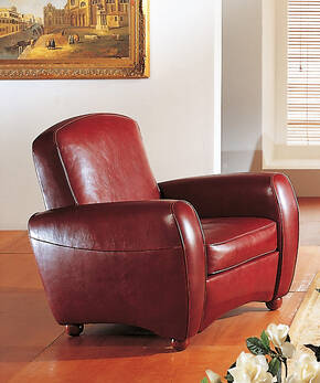 OR-243-A Transitional Leather Armchair