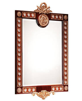 TM-81296 Rosewood Wall Mirror