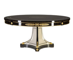 TM-81401 Round Dining Table with Lazy Susan