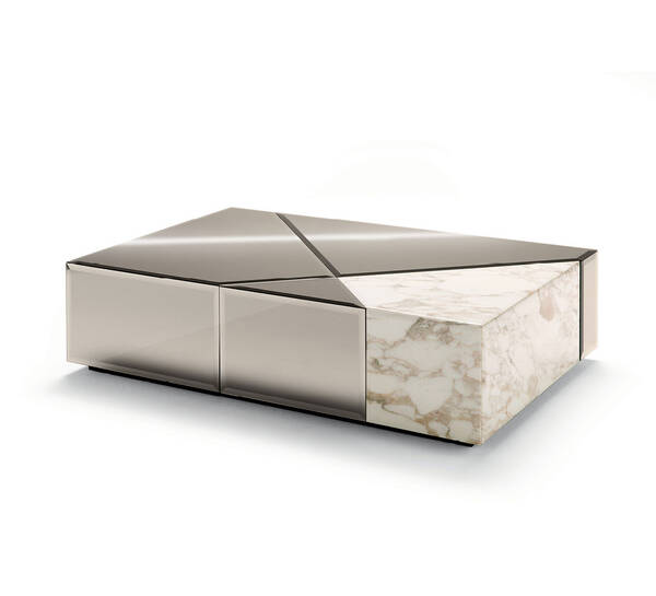 OP-830 Marble and Mirror Coffee Table