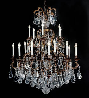 BL-182 24 Lts. Chandelier Oxide Finish # F20