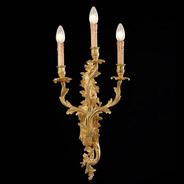 BL-111WS Three-Light Rococo Wall Sconce