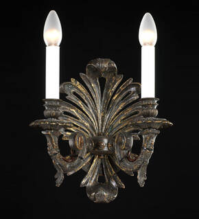 BL-116WS Two-Light Acanthus Wall Sconce