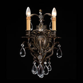 BL-120WS Two-Light Crystal Wall Sconce