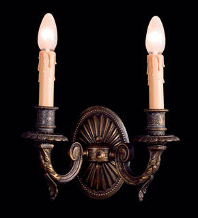 BL-121WS Two-Light Ornate Wall Sconce