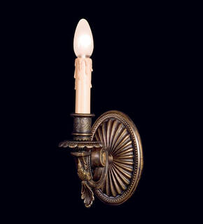 BL-122WS One-Light Ornate Wall Sconce