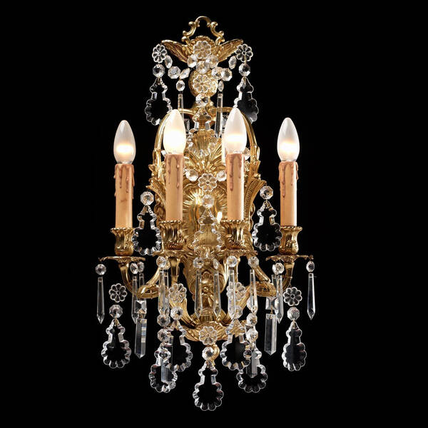 BL-133WS Four-Light Empire Crystal Wall Sconce