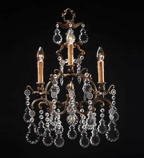 BL-139WS Three-Light Empire Crystal Wall Sconce