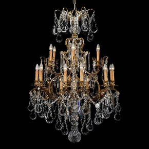 BL-143 24-Light Grand Crystal Chandelier