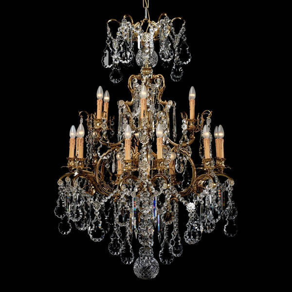 BL-143 24-Light Grand Crystal Chandelier