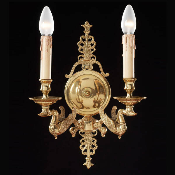 BL-143WS Two-Light Empire Swan Wall Sconce