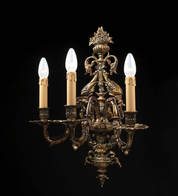 BL-146WS Three-Light Louis XVI Wall Sconce