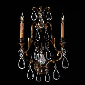 BL-147WS Two-Light Crystal Wall Sconce