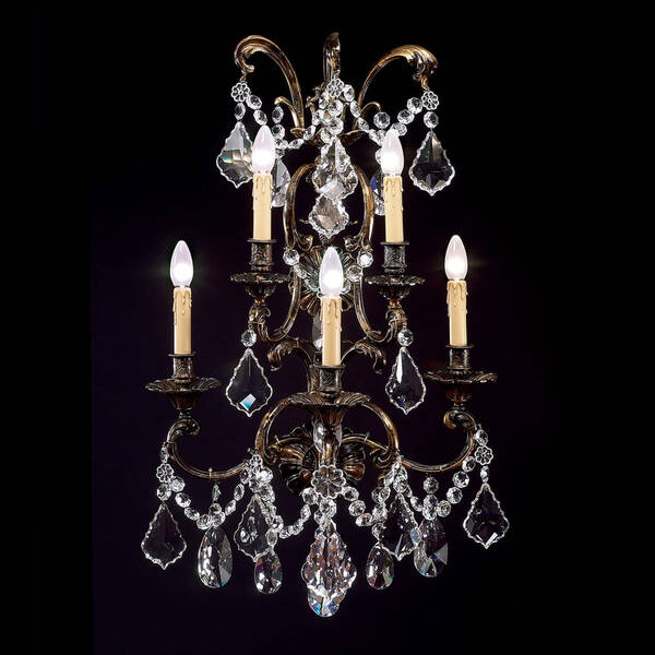 BL-180WS Five-Light Crystal Wall Sconce