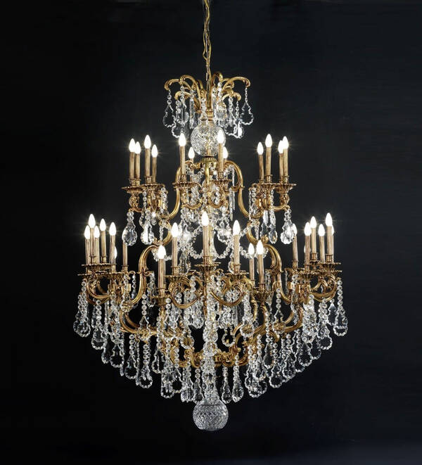 BL-183 Grand 36-Light Baroque Chandelier