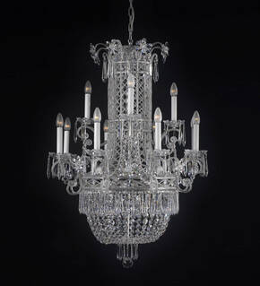 BL-185 Imperial 12-Light Crystal Chandelier