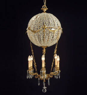 BL-187 Empire Globe 6-Light Chandelier