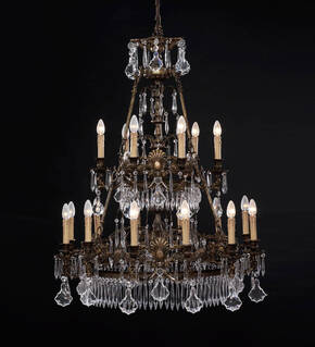 BL-193 18-Light Tiered Chandelier