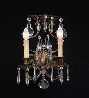 BL-193WS Two-Light Crystal Wall Sconce