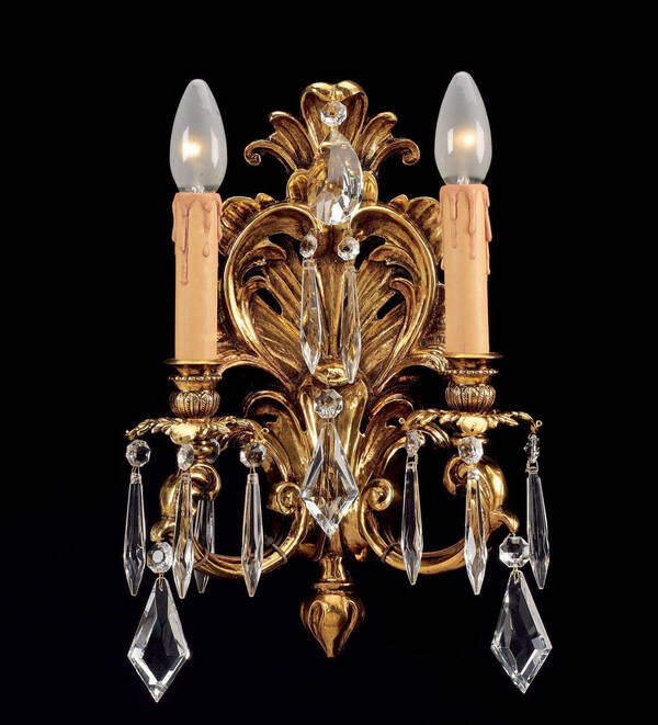 BL-196WS Two-Light Crystal Wall Sconce