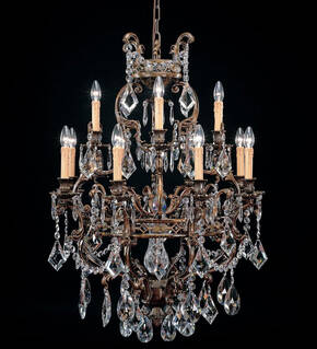 BL-198 12-Light Baroque Chandelier