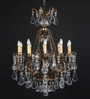 BL-200 10-Light Crystal Chandelier