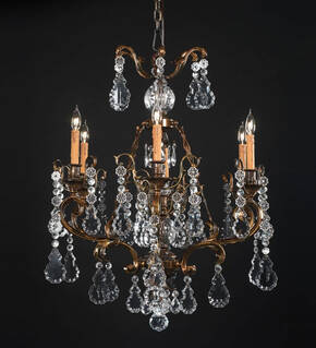 BL-201 6-Light Crystal Chandelier