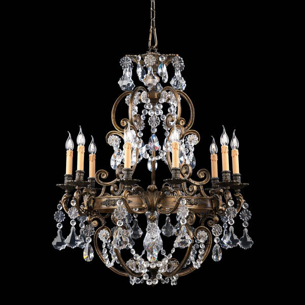 BL-202 10-Light Empire Crystal Chandelier