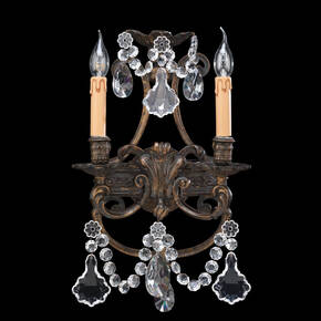 BL-202WS Two-Light Crystal Wall Sconce