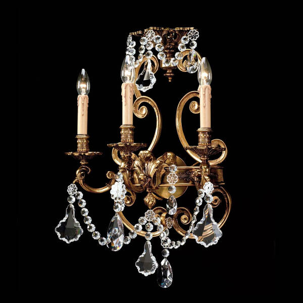 BL-203WS Three-Light Crystal Wall Sconce