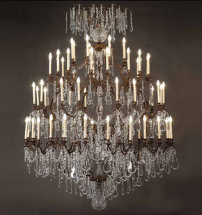 BL-226 Majestic 64-Light Multi-Tier Crystal Chandelier