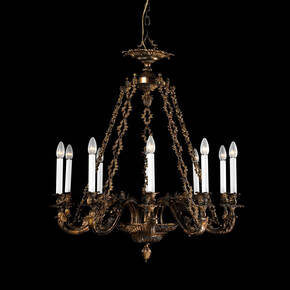 BL-228 10-Light Empire-Style Chandelier