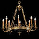 BL-358 Empire Chandelier with Black Shades