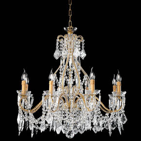 BL-363 Opulent 8-Light Crystal Chandelier