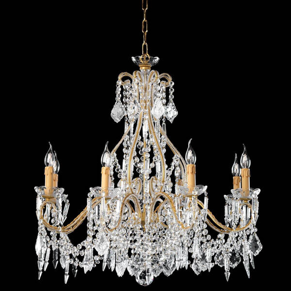 BL-363 Opulent 8-Light Crystal Chandelier