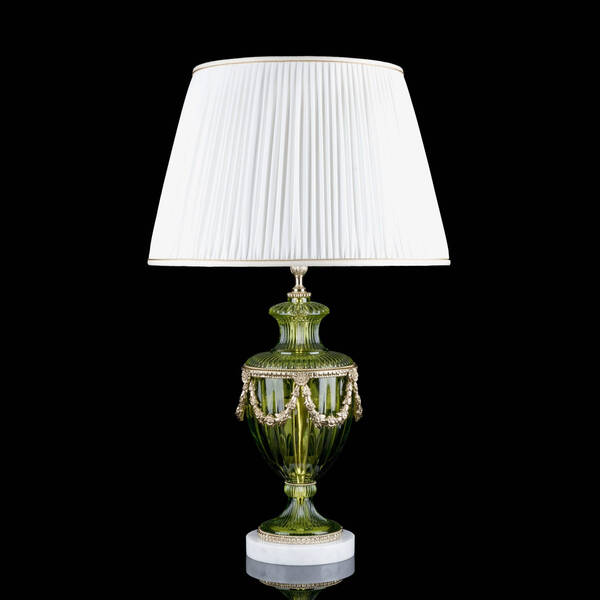 BL-624TL Cut Green Crystal Table Lamp